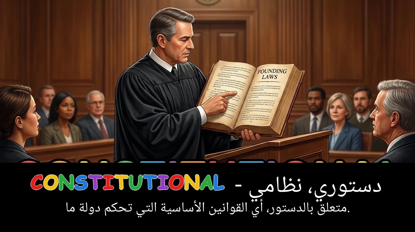 Arabic Illustration for constitutional